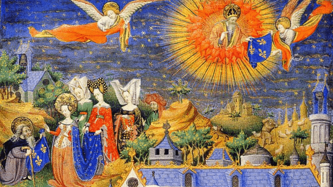 Clovis_recevant_la_fleur_de_lys_-_XVe_siècle