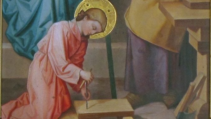 Obeissance-jesus-retable obéissance de jésus, détail retable Sainte Famille