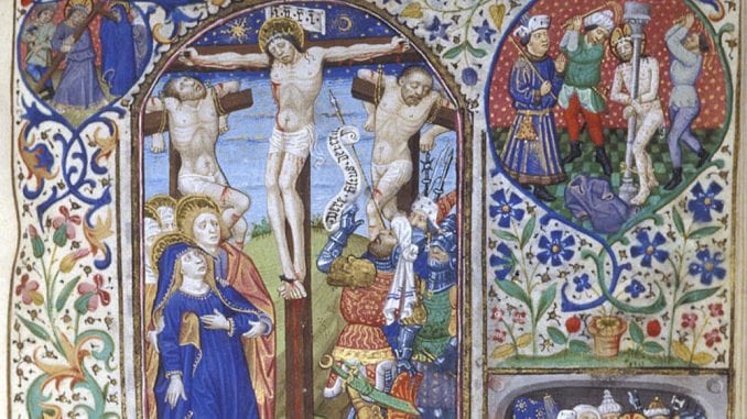abaissement-jésus-crucifixion-enluminure