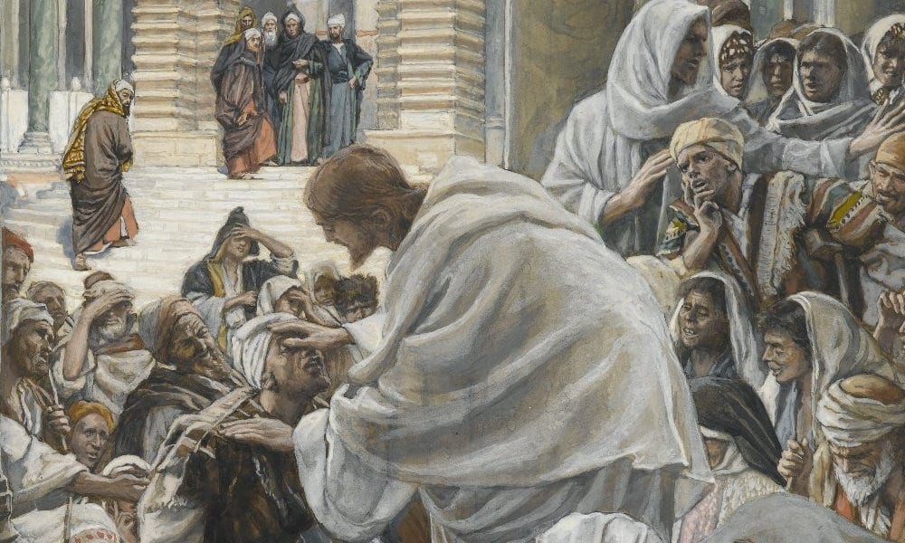 Culte du Coeur de Jésus - Le Christ guérit les boiteux, James Tissot