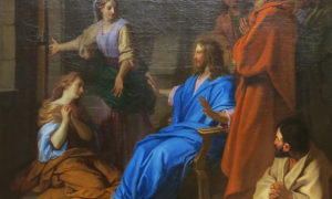 Jésus dans la maison de Marthe et Marie
